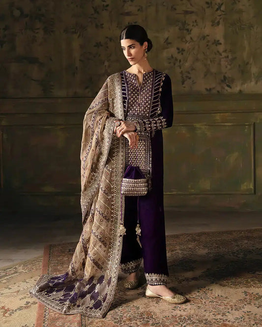 Faiza Saqlain | Manaar Luxe Formals 23 | Elayha - Pakistani Designer Dress - by Faiza Saqlain | Type:  - 100% Original at Saira Sultan
