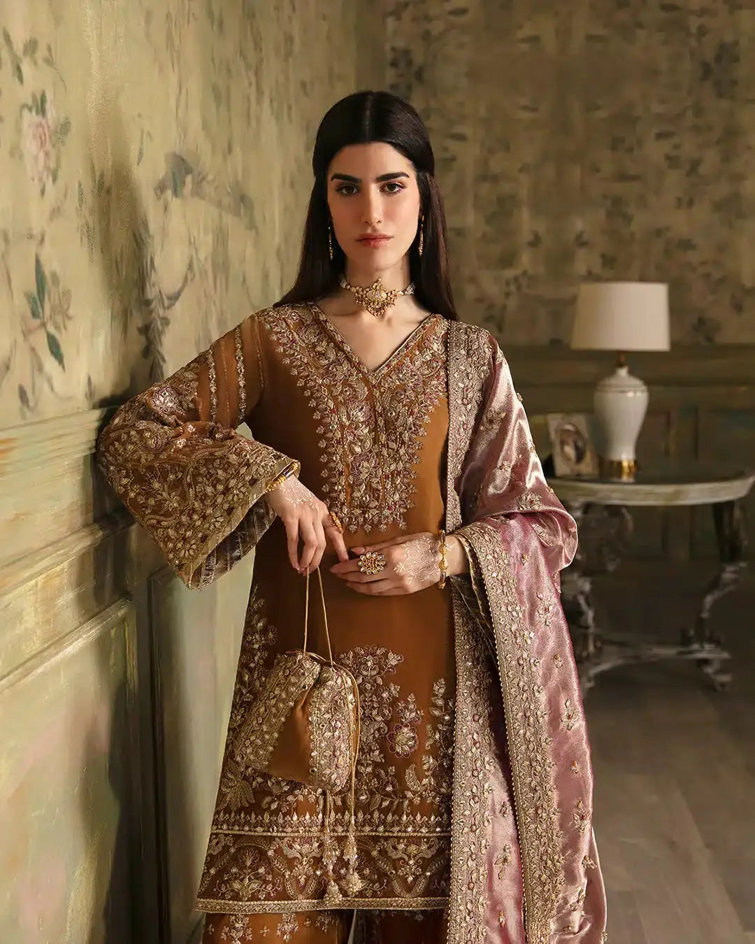 Faiza Saqlain | Manaar Luxe Formals 23 | Lamees - Pakistani Designer Dress - by Faiza Saqlain | Type: Bridal - 100% Original at Saira Sultan