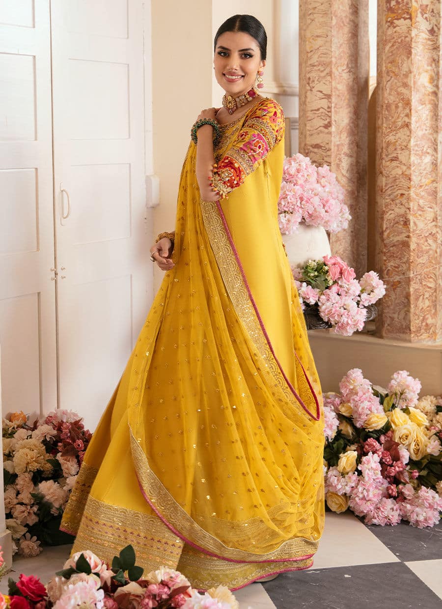 Farah Talib Aziz | Mayna Festive Luxe | AQIQ KIWI - Pakistani Designer Dress - by Farah Talib Aziz | Type: Bridal - 100% Original at Saira Sultan