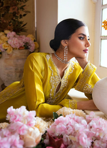 Farah Talib Aziz | Mayna Festive Luxe | Veesta Lime - Pakistani Designer Dress - by Farah Talib Aziz | Type: Bridal - 100% Original at Saira Sultan