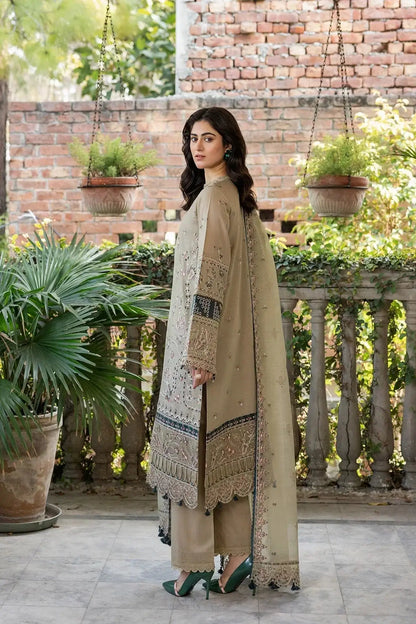Farasha | Bahaar Embroidered Lawn | Whimsical Sage - Pakistani Designer Dress - by Farasha | Type: Luxury - 100% Original at Saira Sultan
