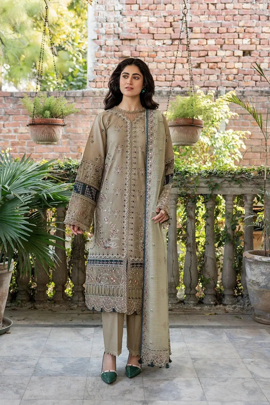 Farasha | Bahaar Embroidered Lawn | Whimsical Sage - Pakistani Designer Dress - by Farasha | Type: Luxury - 100% Original at Saira Sultan