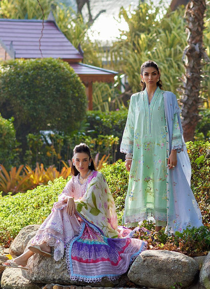 Farah Talib Aziz | Suay Lawn 24 | MISORA MINT - Pakistani Designer Dress - by Farah Talib Aziz | Type: Luxury - 100% Original at Saira Sultan