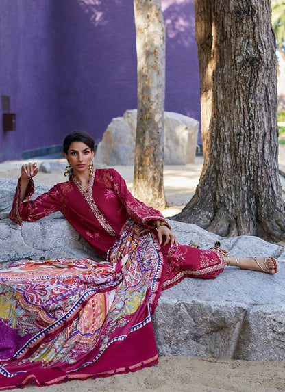 Farah Talib Aziz | Suay Lawn 24 | ENZO RED - Pakistani Designer Dress - by Farah Talib Aziz | Type: Luxury - 100% Original at Saira Sultan