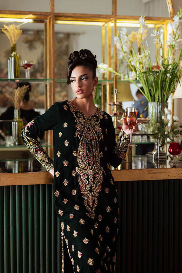 Saira Rizwan | Velvet Pret 25 | EMERA-SRVP25-10 by Saira Rizwan - Designer Dress - Type : Ladies Clothes - Available at Saira Sultan - 100% Original 