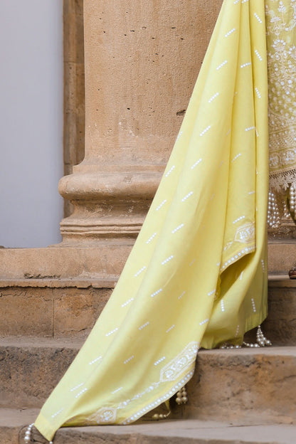Gul Ahmed | Festive Eid 25 | FE-52080 XL Dust Yellow Paper Cotton