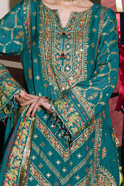Gul Ahmed | Festive Eid 25 | FE-52096 L Dark Teal Paper Cotton