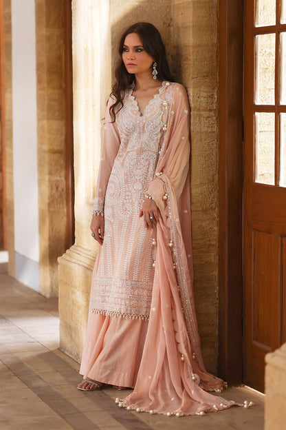 Gul Ahmed | Festive Eid 25 | FE-52107 M Pale Peach Lawn