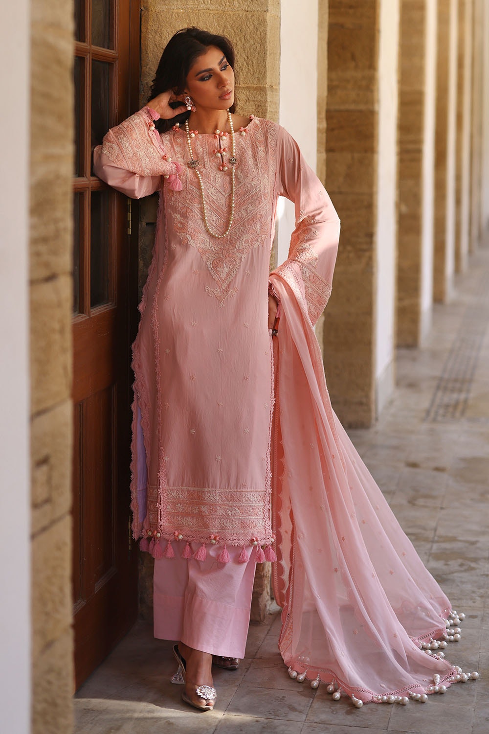 Gul Ahmed | Festive Eid 25 | FE-52120 XS Pink Lawn