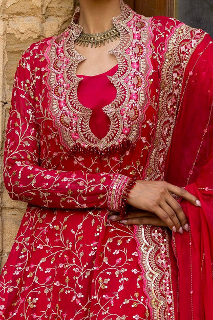 Gul Ahmed | Festive Eid 25 | FE-52131 M Red Chiffon