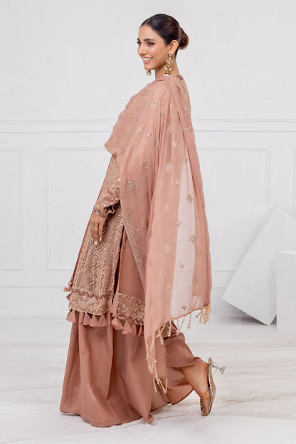 Gul Ahmed | Festive Eid 25 | FE-52132 S Rosy Brown Chiffon