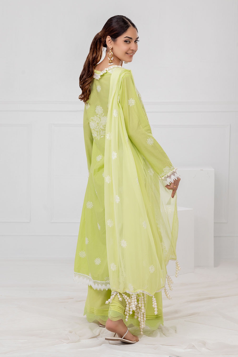 Gul Ahmed | Festive Eid 25 | FE-52142 S Mint Green Lawn