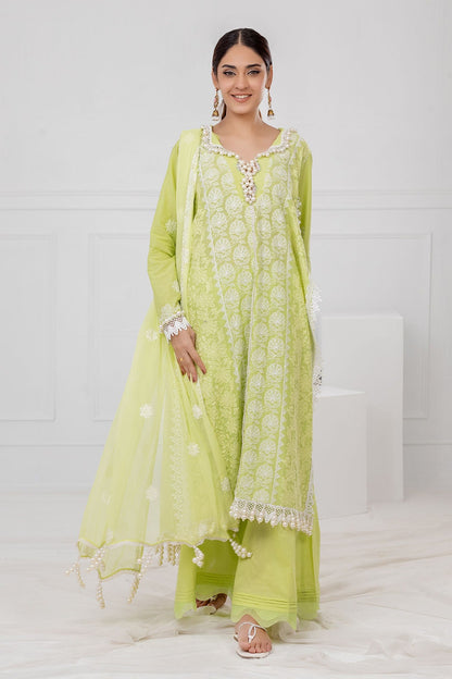 Gul Ahmed | Festive Eid 25 | FE-52142 XS Mint Green Lawn