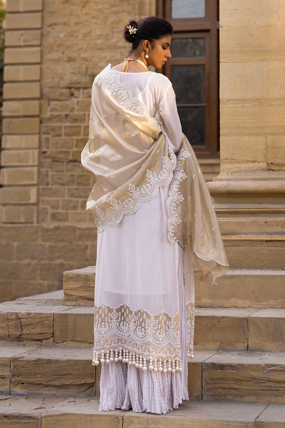 Gul Ahmed | Festive Eid 25 |FE-52144 S Off White Paper Cotton