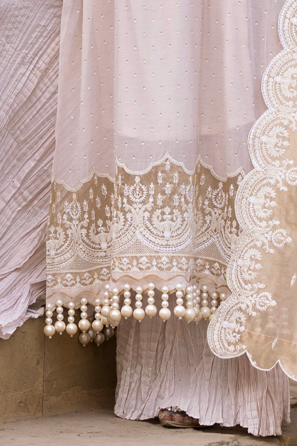 Gul Ahmed | Festive Eid 25 |FE-52144 L Off White Paper Cotton