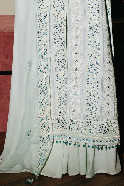 Gul Ahmed | Festive Eid 25 | FE-52153 M Ice Blue Paper Cotton