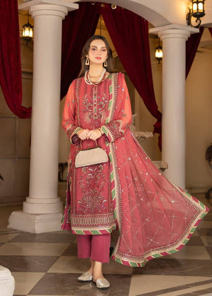Strawberry | Rimjhim Chiffon Collection | FLS-RJ-003 - Pakistani Designer Dress - by Strawberry | Type: Formal - 100% Original at Saira Sultan