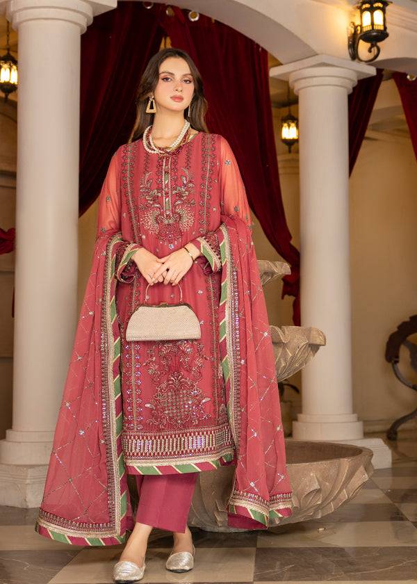 Strawberry | Rimjhim Chiffon Collection | FLS-RJ-003 - Pakistani Designer Dress - by Strawberry | Type: Formal - 100% Original at Saira Sultan