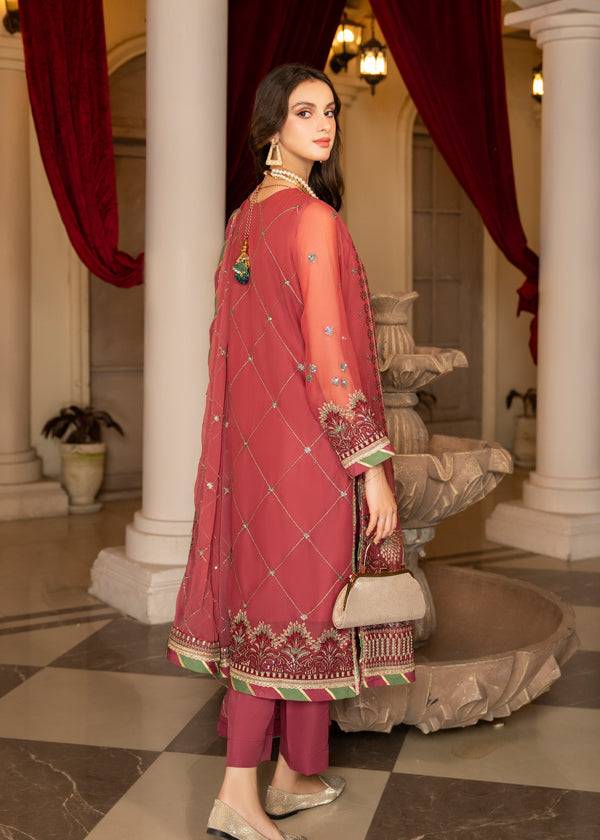 Strawberry | Rimjhim Chiffon Collection | FLS-RJ-003 - Pakistani Designer Dress - by Strawberry | Type: Formal - 100% Original at Saira Sultan