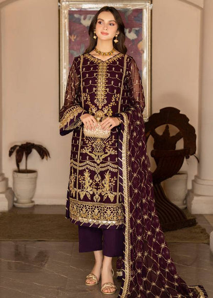 Strawberry | Rimjhim Chiffon Collection | FLS-RJ-004 - Pakistani Designer Dress - by Strawberry | Type: Formal - 100% Original at Saira Sultan