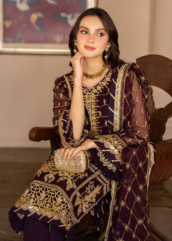 Strawberry | Rimjhim Chiffon Collection | FLS-RJ-004 - Pakistani Designer Dress - by Strawberry | Type: Formal - 100% Original at Saira Sultan