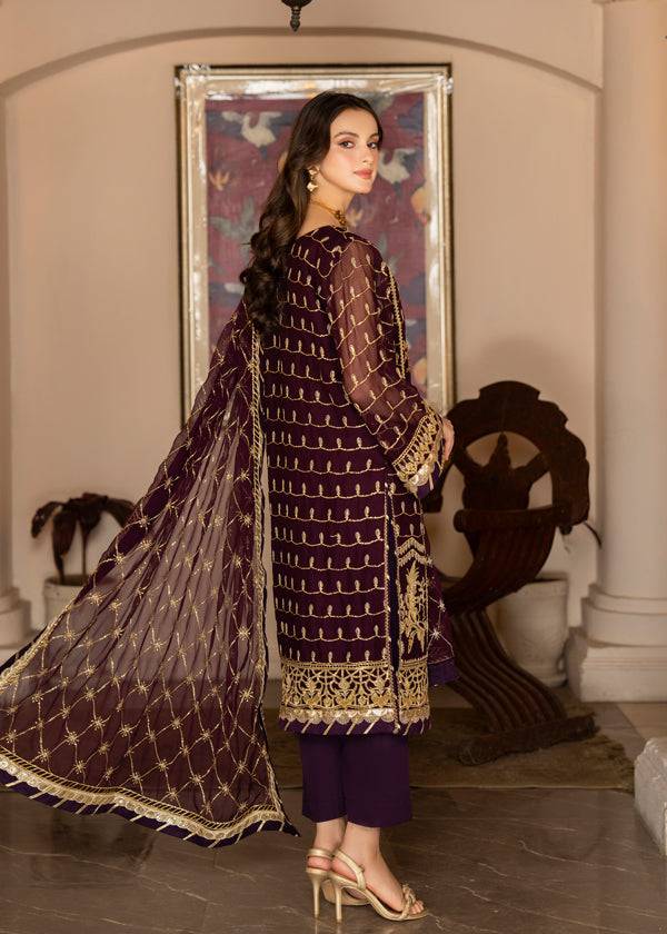 Strawberry | Rimjhim Chiffon Collection | FLS-RJ-004 - Pakistani Designer Dress - by Strawberry | Type: Formal - 100% Original at Saira Sultan