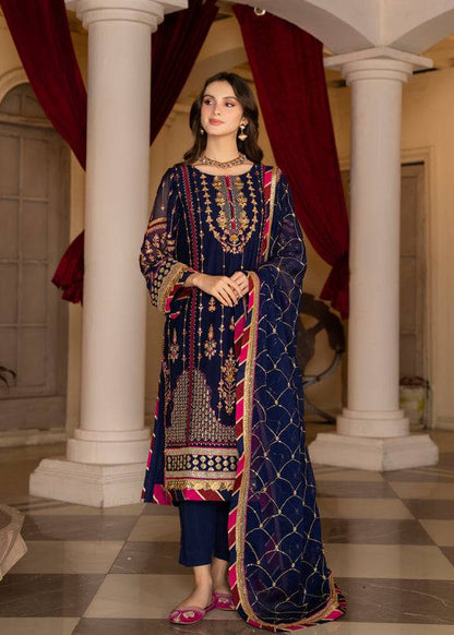 Strawberry | Rimjhim Chiffon Collection | FLS-RJ-005 - Pakistani Designer Dress - by Strawberry | Type: Formal - 100% Original at Saira Sultan