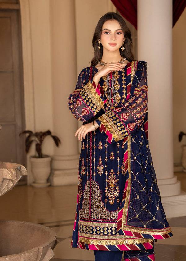 Strawberry | Rimjhim Chiffon Collection | FLS-RJ-005 - Pakistani Designer Dress - by Strawberry | Type: Formal - 100% Original at Saira Sultan