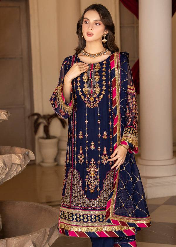 Strawberry | Rimjhim Chiffon Collection | FLS-RJ-005 - Pakistani Designer Dress - by Strawberry | Type: Formal - 100% Original at Saira Sultan