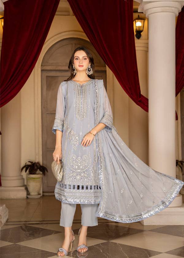 Strawberry | Rimjhim Chiffon Collection | FLS-RJ-008 - Pakistani Designer Dress - by Strawberry | Type: Formal - 100% Original at Saira Sultan