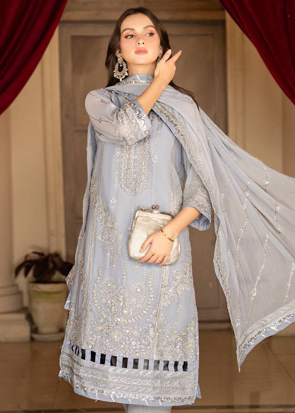 Strawberry | Rimjhim Chiffon Collection | FLS-RJ-008 - Pakistani Designer Dress - by Strawberry | Type: Formal - 100% Original at Saira Sultan