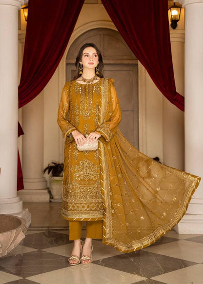 Strawberry | Rimjhim Chiffon Collection | FLS-RJ-009 - Pakistani Designer Dress - by Strawberry | Type: Formal - 100% Original at Saira Sultan