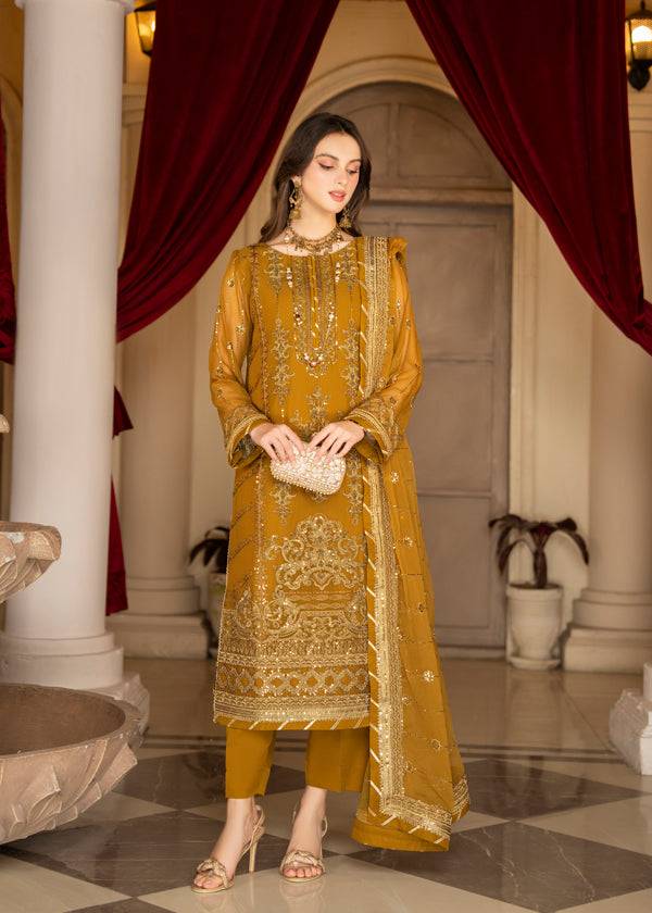 Strawberry | Rimjhim Chiffon Collection | FLS-RJ-009 - Pakistani Designer Dress - by Strawberry | Type: Formal - 100% Original at Saira Sultan