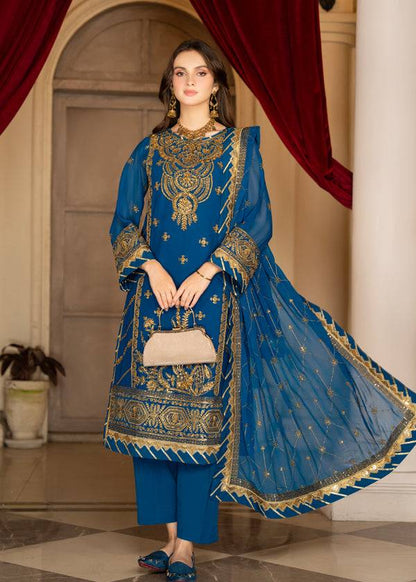 Strawberry | Rimjhim Chiffon Collection | FLS-RJ-010 - Pakistani Designer Dress - by Strawberry | Type: Formal - 100% Original at Saira Sultan