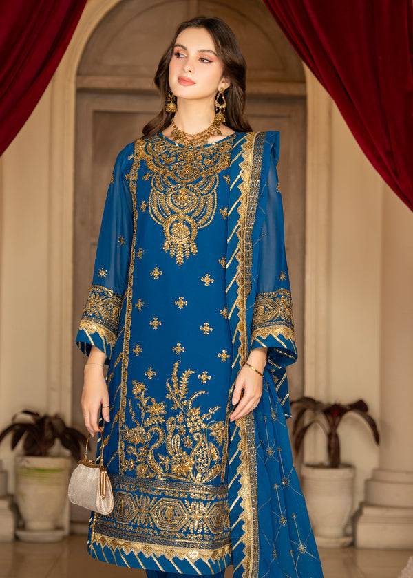 Strawberry | Rimjhim Chiffon Collection | FLS-RJ-010 - Pakistani Designer Dress - by Strawberry | Type: Formal - 100% Original at Saira Sultan