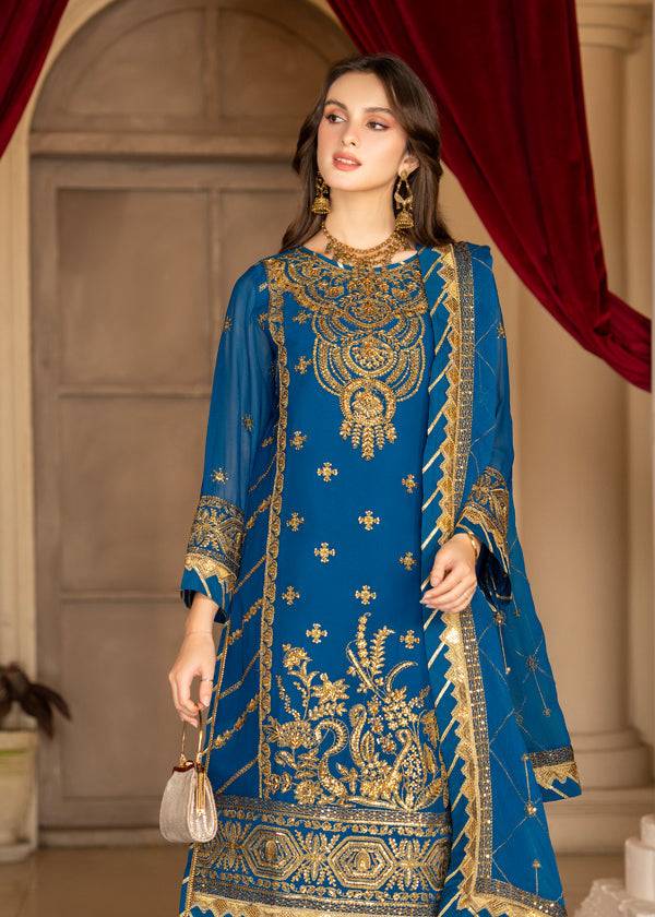 Strawberry | Rimjhim Chiffon Collection | FLS-RJ-010 - Pakistani Designer Dress - by Strawberry | Type: Formal - 100% Original at Saira Sultan