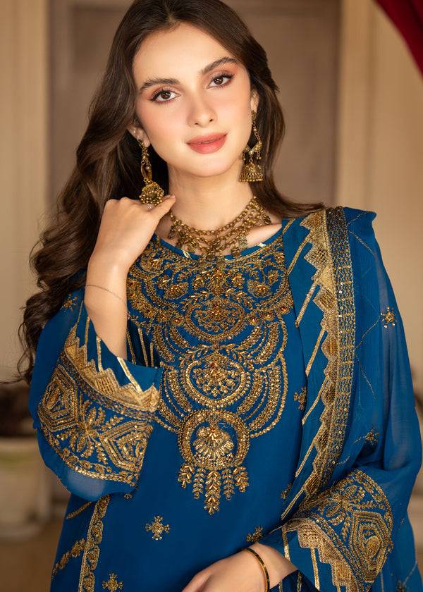 Strawberry | Rimjhim Chiffon Collection | FLS-RJ-010 - Pakistani Designer Dress - by Strawberry | Type: Formal - 100% Original at Saira Sultan
