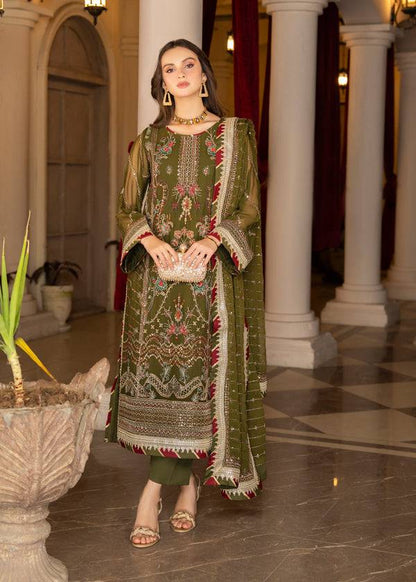 Strawberry | Rimjhim Chiffon Collection | FLS-RJ-002 - Pakistani Designer Dress - by Strawberry | Type: Formal - 100% Original at Saira Sultan