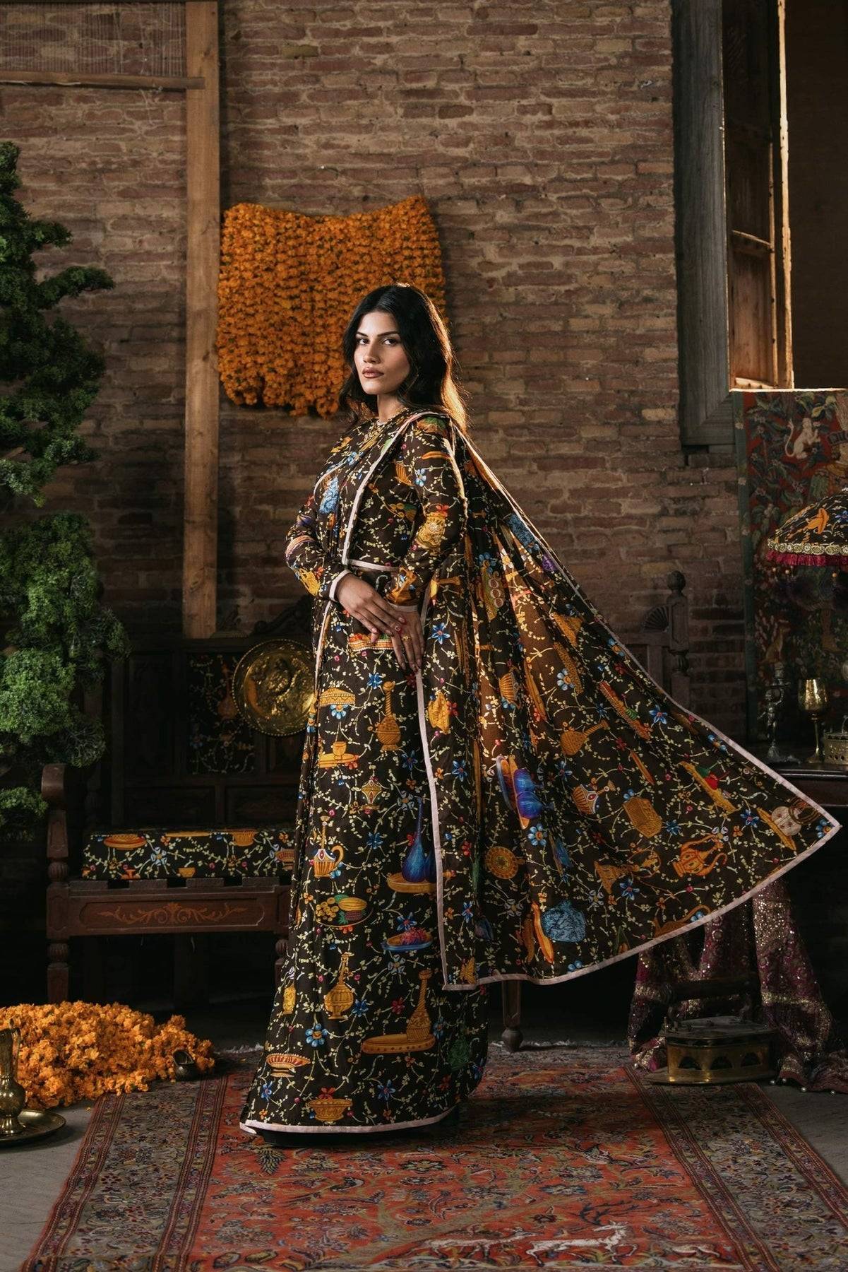 Fahad Hussayn | Lawn Banger | Ferdowi - Pakistani Designer Dress - by Fahad Hussayn | Type: Ladies Clothes - 100% Original at Saira Sultan