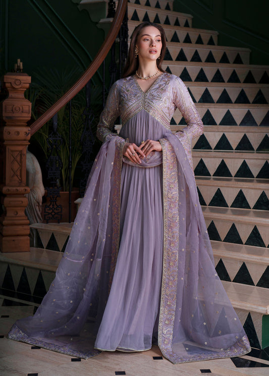 Mehak Yaqoob | Marvi Festives | Stella XS Light Lavender Chiffon