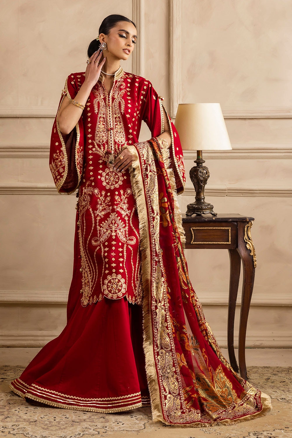 Gul Ahmed | Festive Eid 25 | PM-52044 M Haute Red Lawn