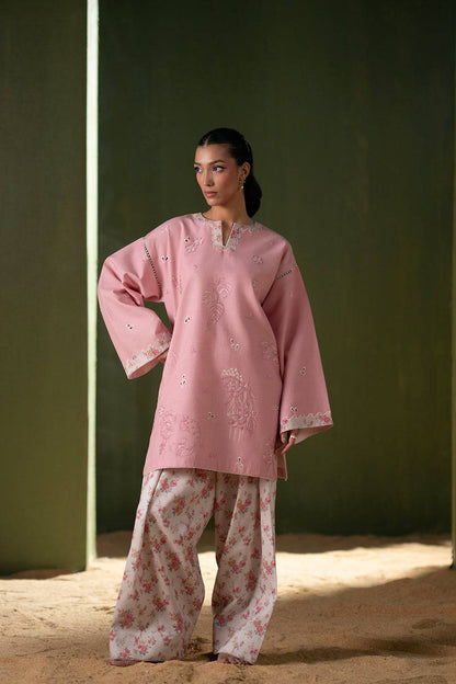 Saira Rizwan | Joolie Co ords | JOOLIE PINK - JBP25-08 - Pakistani Designer Dress - by Saira Rizwan - Type : Ladies Clothes - 100% Original at Saira Sultan