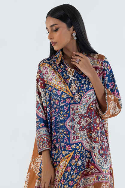Sana Safinaz | Silk Tunics | FW24STP801 L Multicolor Poly Satin