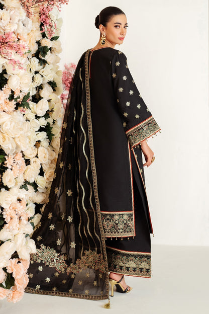 Alizeh | Luxury Raw Silk | AF-RS-07-GALE S Black Raw Silk
