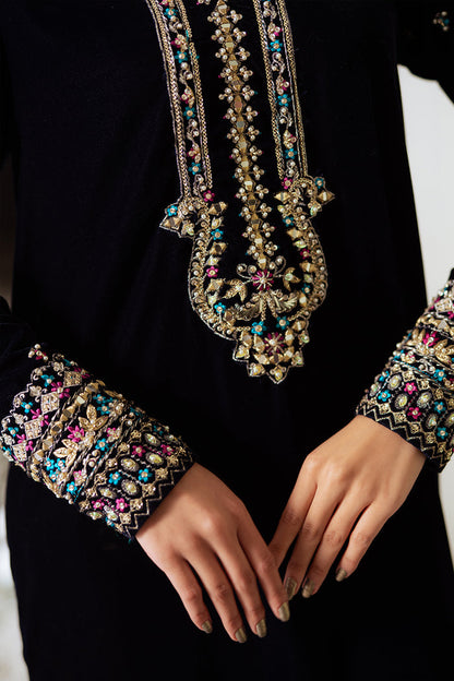 Saira Rizwan | Velvet Pret 25 | ZEHRA-SRVP25-01 by Saira Rizwan - Designer Dress - Type : Ladies Clothes - Available at Saira Sultan - 100% Original 