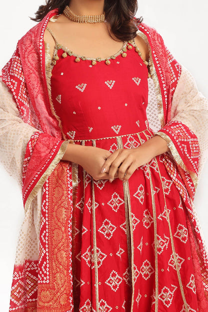 Gul Ahmed | Chunri Lawn 25 | CL-52442 S Red Lawn