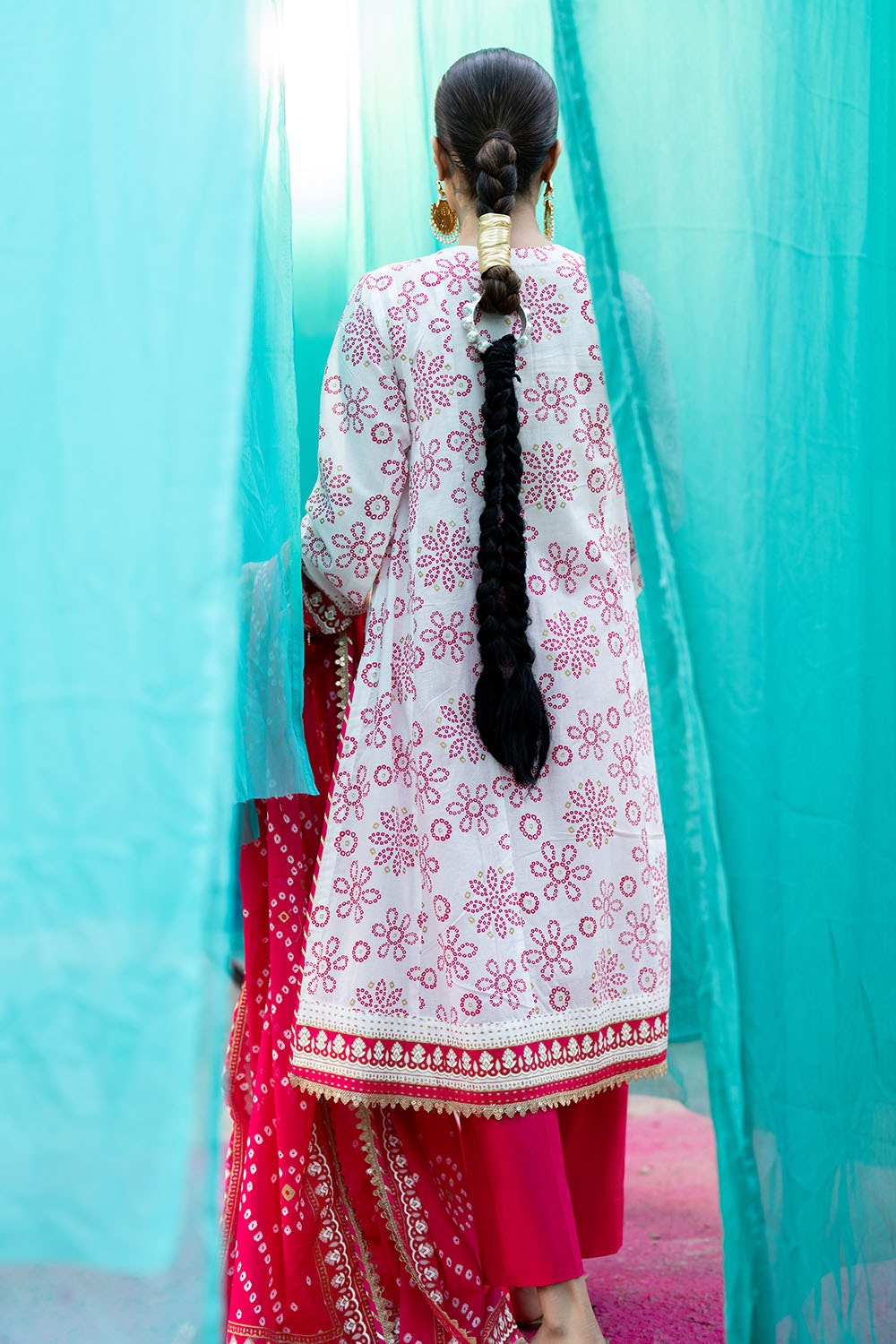 Gul Ahmed | Chunri Lawn 25 | CL-52411 A S White Lawn