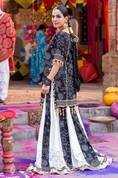 Gul Ahmed | Chunri Lawn 25 | TL-52034 S Black Lawn