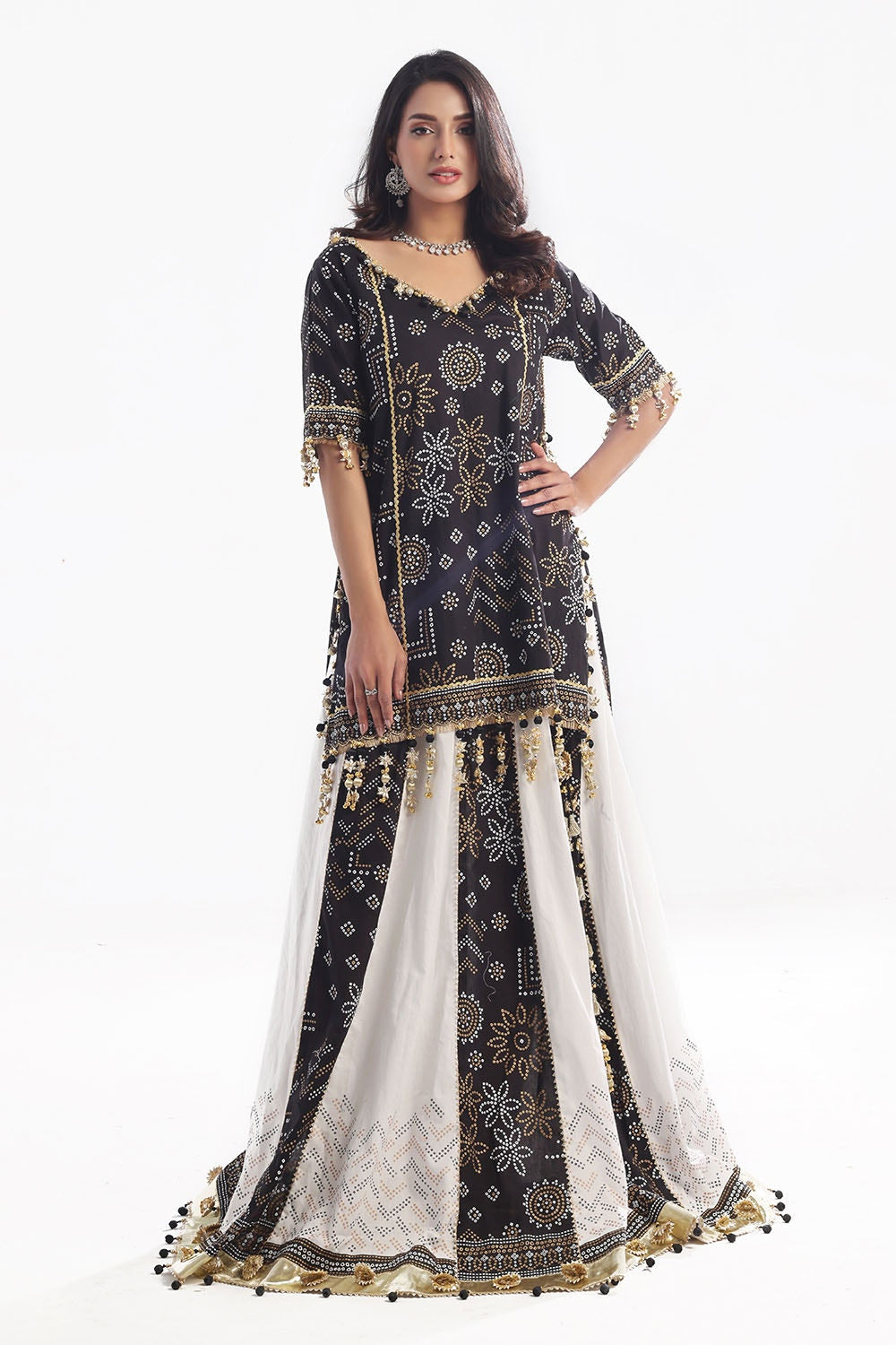 Gul Ahmed | Chunri Lawn 25 | TL-52034 XS Black Lawn