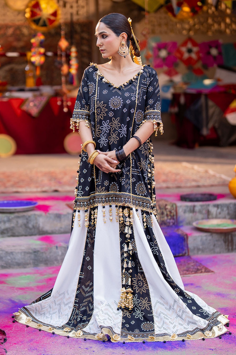 Gul Ahmed | Chunri Lawn 25 | TL-52034 L Black Lawn